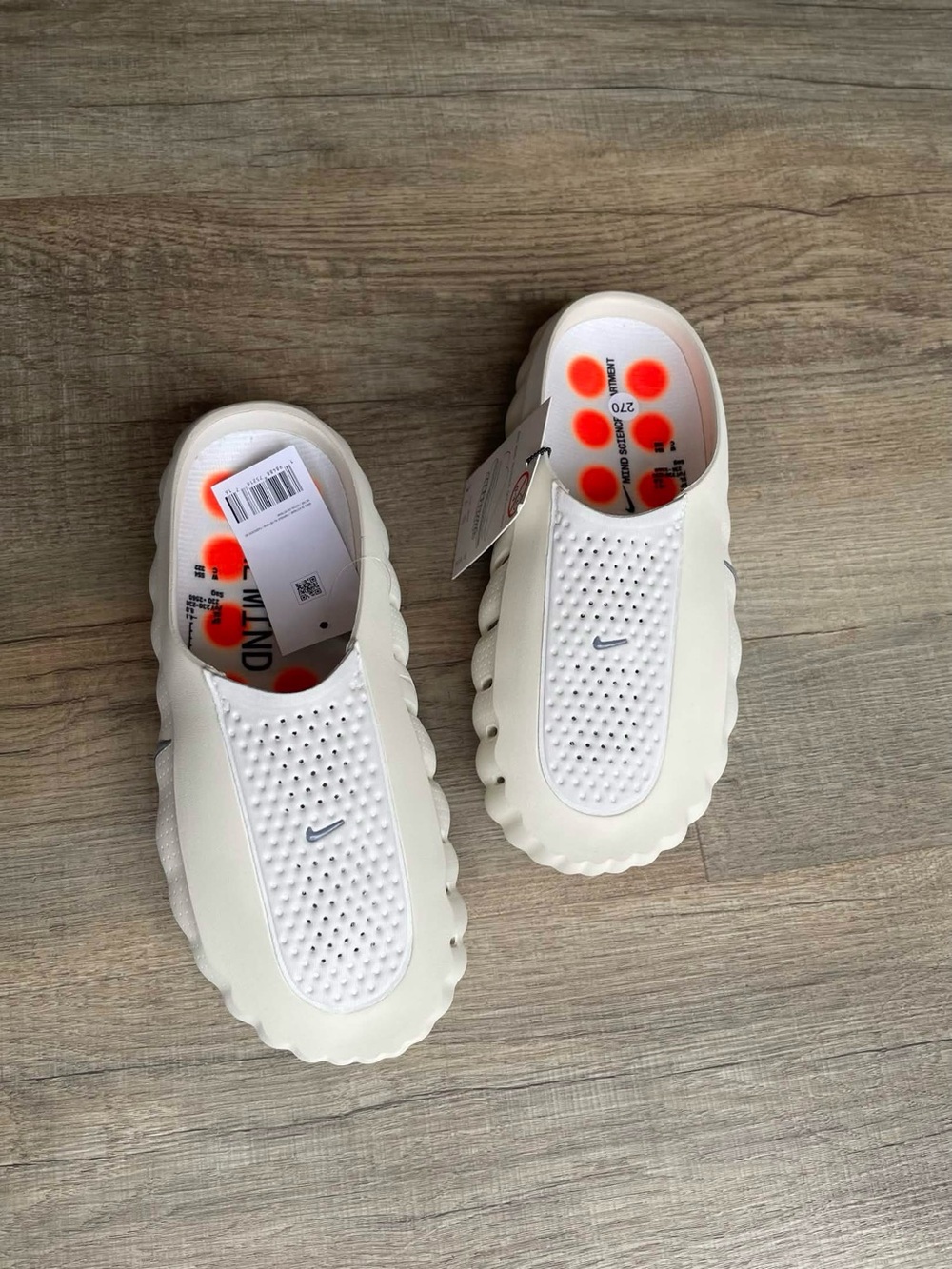 Nike Mind 001 Men's Slippers Light Bone 9 US Slip Resistant